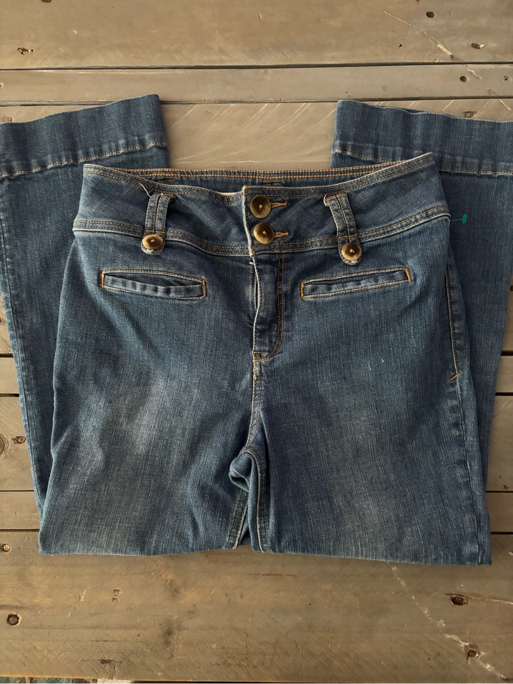 Pilcro by Anthropologie The Letterpress Petite Capris - Size 29P - Double Button